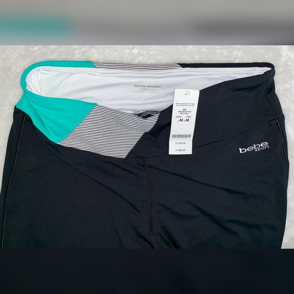 NWT Bebe Sport ColorBlock Leggings